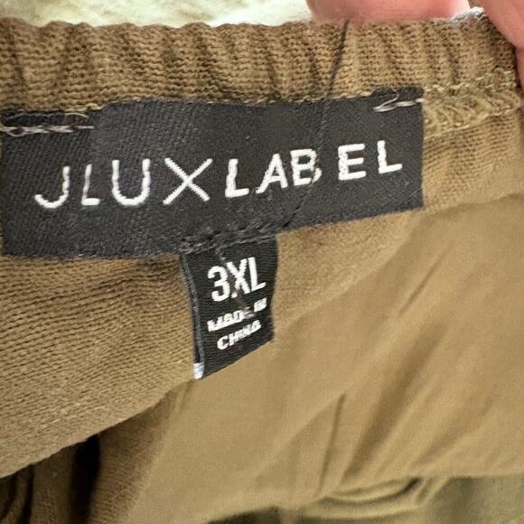 JLUXLABEL OLIVE EVITA LINEN DRAPED DRESS  Slit Adjustable Bustier 3XL SOLDOUT - Picture 7 of 10